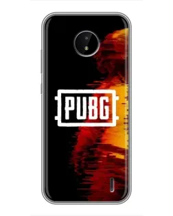 Чехол для Nokia C20 Plus с картинкой «Яркий логотип PUBG»