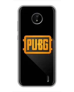 Чехол для Nokia C20 Plus с картинкой «PUBG — рамка лого»