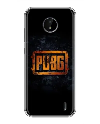 Чехол для Nokia C20 Plus с картинкой «PUBG — золотой логотип»