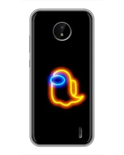 Чохол для Nokia C20 Plus з картинкою «Among Us неонове сяйво» Чохол для Nokia C20 Plus з картинкою «Among Us неонове сяйво»