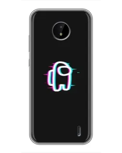 Чохол для Nokia C20 Plus з картинкою «Among Us неон»