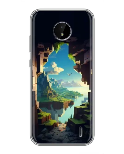 Чехол для Nokia C20 Plus с картинкой «Вид из пещеры»