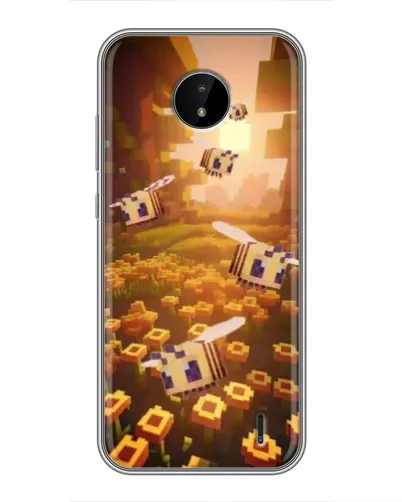 Чехол для Nokia C20 Plus с картинкой «Поле подсолнухов»