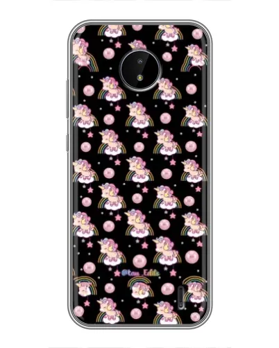 Чехол для Nokia C20 Plus с картинкой «Magic Unicorn паттерн»
