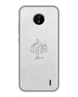 Чохол для Nokia C20 Plus з картинкою «Івана 3:16 Хрест» Чохол для Nokia C20 Plus з картинкою «Івана 3:16 Хрест»