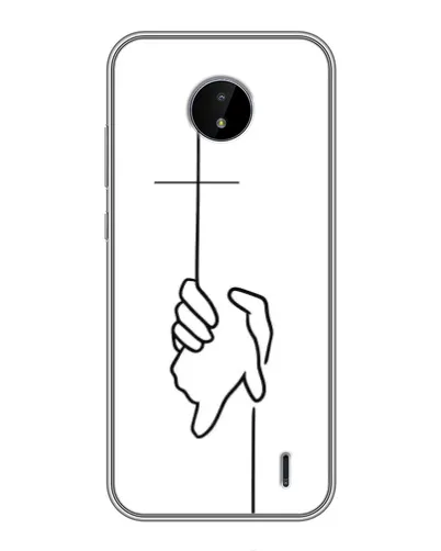 Чохол для Nokia C20 Plus з картинкою «Рука тримає»