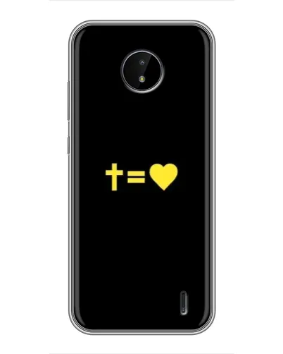 Чохол для Nokia C20 Plus з картинкою «Серце та Хрест»