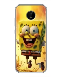 Чохол для Nokia C20 Plus з картинкою «Губка Боб стрибає»
