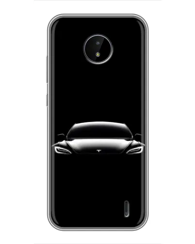 Чохол для Nokia C20 Plus з картинкою «Фари Tesla Night»