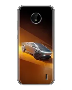 Чохол для Nokia C20 Plus з картинкою «Cybertruck у пустелі»