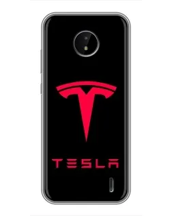 Чохол для Nokia C20 Plus з картинкою «Tesla Red Logo»