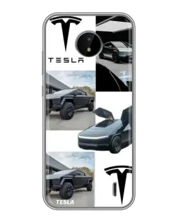 Чохол для Nokia C20 Plus з картинкою «Колаж Cybertruck Tesla»