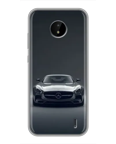 Чехол для Nokia C20 Plus с картинкой «Mercedes на черном»