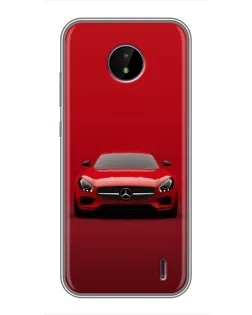 Чехол для Nokia C20 Plus с картинкой «Красный Mercedes AMG»