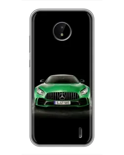 Чохол для Nokia C20 Plus з картинкою «Mercedes — неоновий лого»