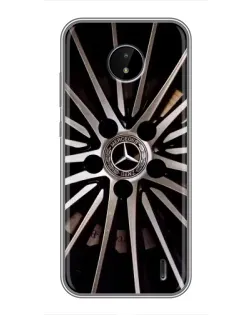 Чехол для Nokia C20 Plus с картинкой «Диск Mercedes»