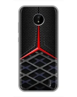 Чохол для Nokia C20 Plus з картинкою «Mercedes Carbon Grid»