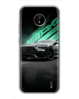 Чохол для Nokia C20 Plus з картинкою «Темний Mercedes AMG»