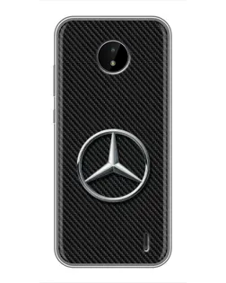 Чохол для Nokia C20 Plus з картинкою «Карбоновий Mercedes стиль»