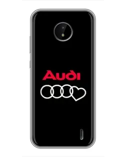 Чохол для Nokia C20 Plus з картинкою «Логотип Audi Heart»