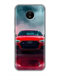 Чохол для Nokia C20 Plus з картинкою «Audi RS — червоний стиль»