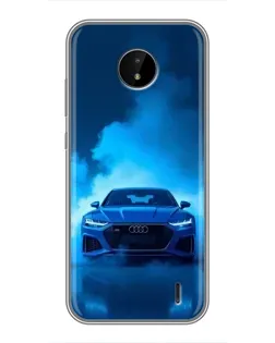 Чохол для Nokia C20 Plus з картинкою «Audi — блакитна енергія»