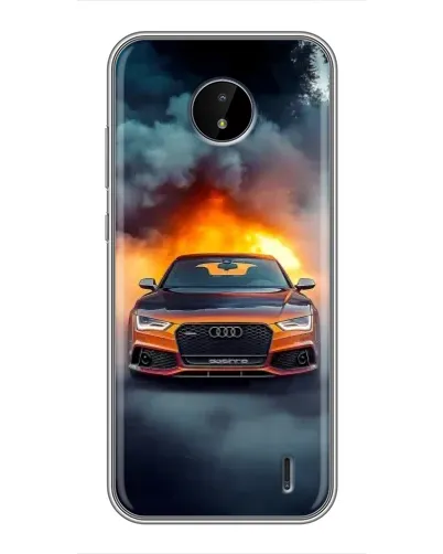 Чохол для Nokia C20 Plus з картинкою «Audi у вогняному диму» Чохол для Nokia C20 Plus з картинкою «Audi у вогняному диму»