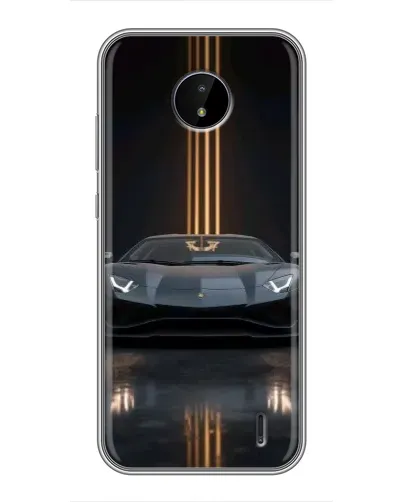 Чохол для Nokia C20 Plus з картинкою «Lamborghini золоті лінії»