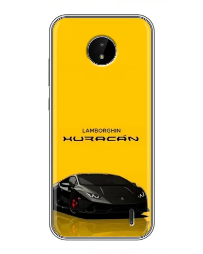 Чохол для Nokia C20 Plus з картинкою «Lamborghini Huracan чорний»