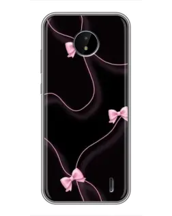 Чохол для Nokia C20 Plus з картинкою «Рожеві стрічки»