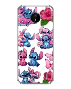Чохол для Nokia C20 Plus з картинкою «Стікери Stitch та Angel»