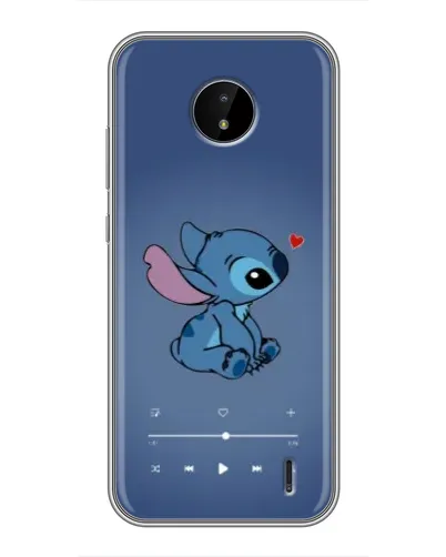 Чехол для Nokia C20 Plus с картинкой «Музыкальный Stitch»
