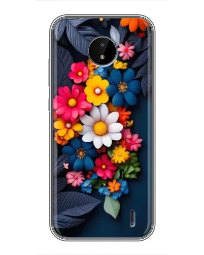 Чохол для Nokia C20 Plus з картинкою «Квіткова феєрія»