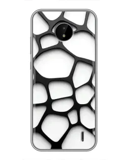 Чохол для Nokia C20 Plus з картинкою «Біла об'ємна сітка» Чохол для Nokia C20 Plus з картинкою «Біла об'ємна сітка»