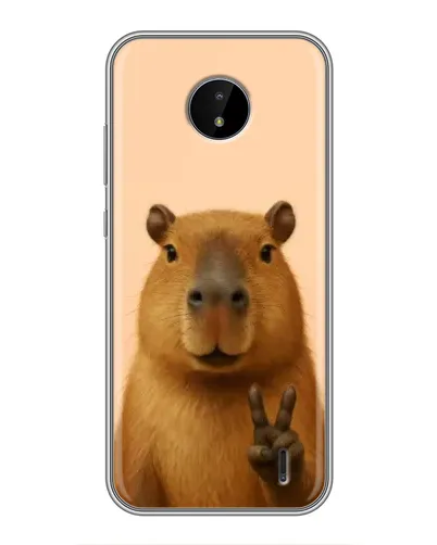 Чехол для Nokia C20 Plus с картинкой «Капибара виктория» Чехол для Nokia C20 Plus с картинкой «Капибара виктория»