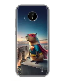 Чехол для Nokia C20 Plus с картинкой «Капи-мен супергерой»