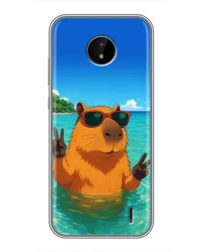 Чехол для Nokia C20 Plus с картинкой «Морская капибара» Чехол для Nokia C20 Plus с картинкой «Морская капибара»