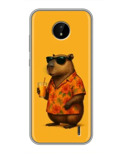 Чехол для Nokia C20 Plus с картинкой «Капибара на отдыхе» Чехол для Nokia C20 Plus с картинкой «Капибара на отдыхе»