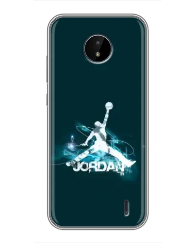 Чехол для Nokia C20 с картинкой «Jordan Blue Fire» Чехол для Nokia C20 с картинкой «Jordan Blue Fire»