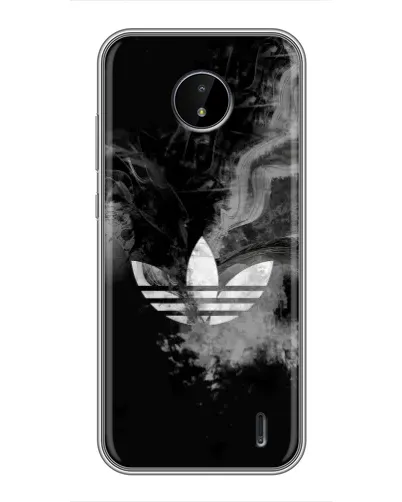 Чохол для Nokia C20 з картинкою «Абстрактний дим Adidas»