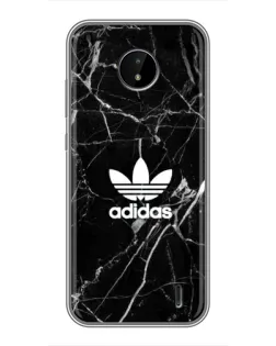 Чохол для Nokia C20 з картинкою «Білий мармур Adidas»