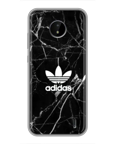 Чохол для Nokia C20 з картинкою «Білий мармур Adidas»