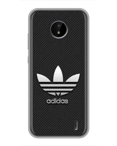 Чохол для Nokia C20 з картинкою «Adidas Карбонова текстура»