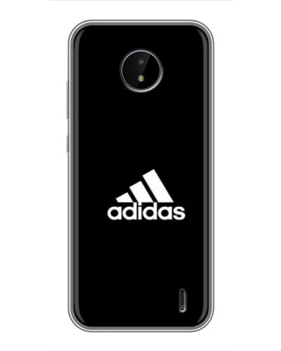 Чохол для Nokia C20 з картинкою «Чорна класика Adidas»