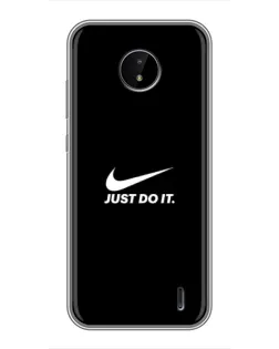 Чохол для Nokia C20 з картинкою «Мінімалізм від Nike»