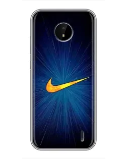 Чохол для Nokia C20 з картинкою «Синій пульс Nike»