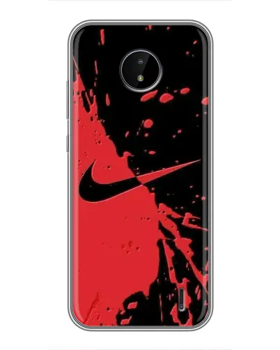 Чохол для Nokia C20 з картинкою «Червоні бризки Nike» Чохол для Nokia C20 з картинкою «Червоні бризки Nike»