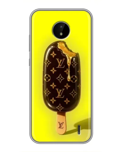 Чехол для Nokia C20 с картинкой «Мороженое от LV»