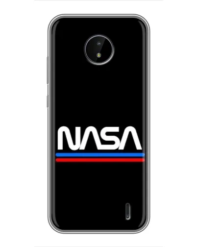 Чохол для Nokia C20 з картинкою «NASA — класика Red Blue» Чохол для Nokia C20 з картинкою «NASA — класика Red Blue»
