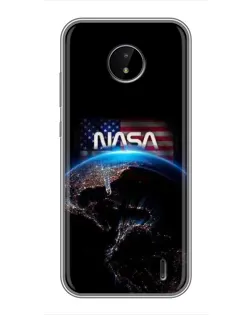 Чохол для Nokia C20 з картинкою «Земля з космосу NASA»